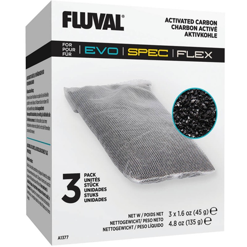 Carbon Activo Fluval 3 x 45g